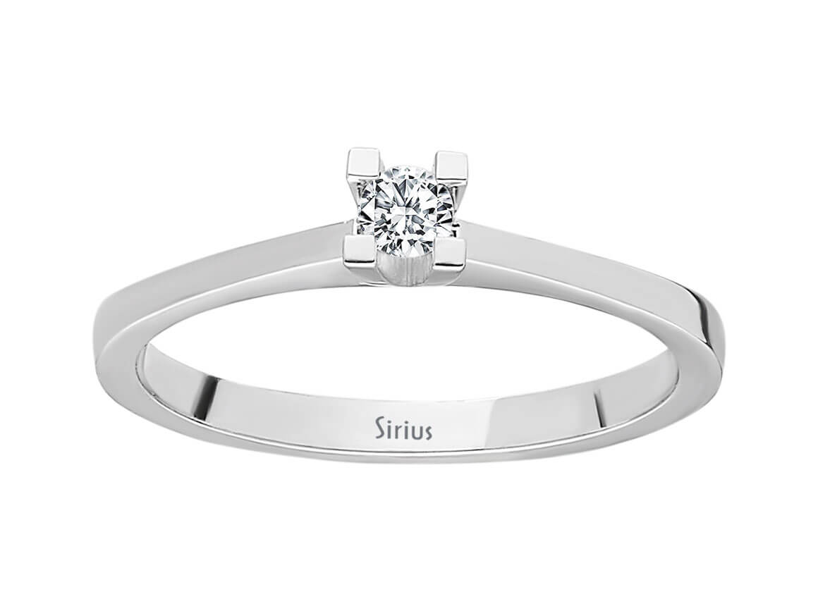 0.09 carat diamond solitaire ring