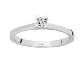 0.09 carat diamond solitaire ring