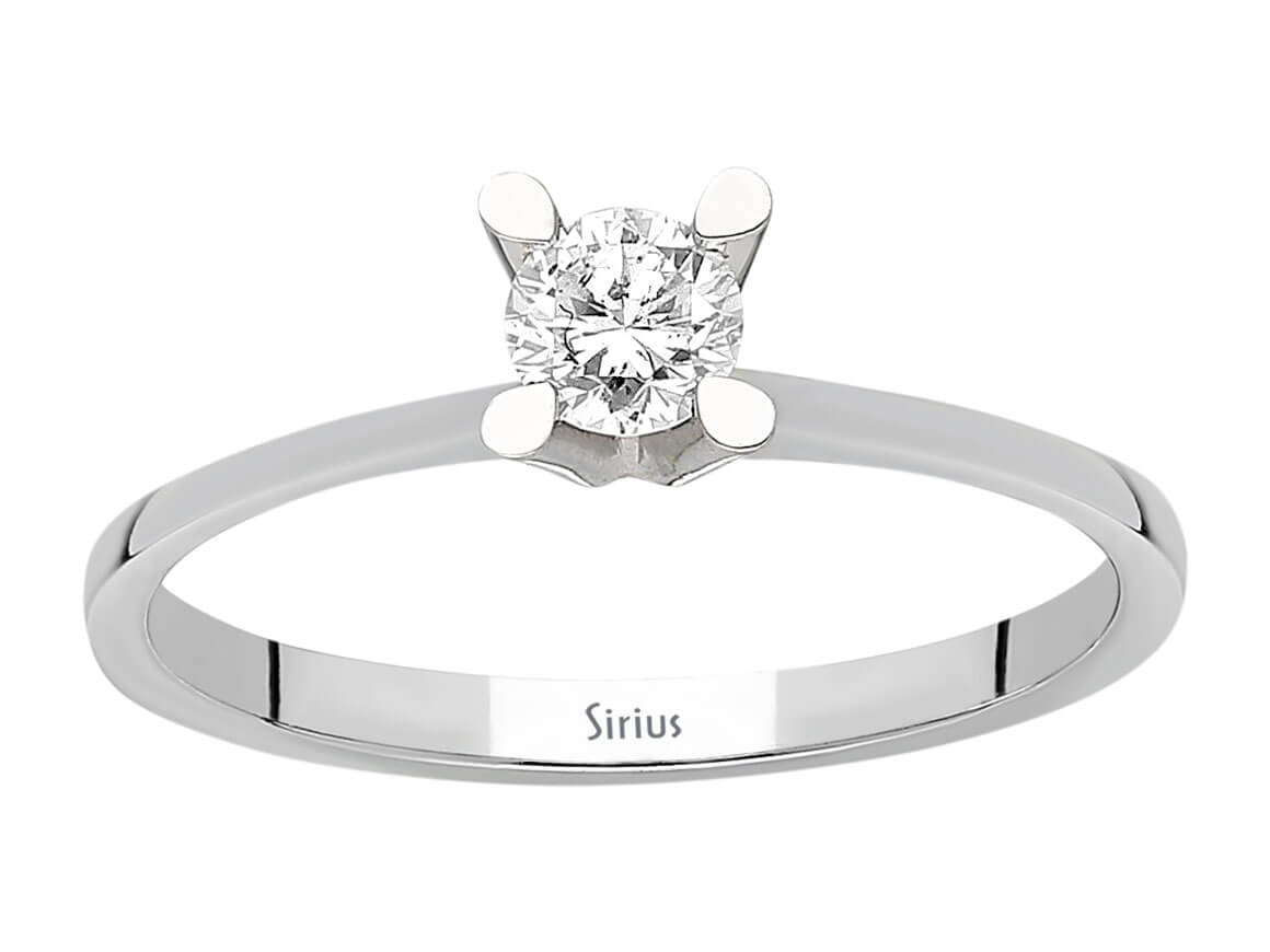 0.27 carat diamond solitaire ring