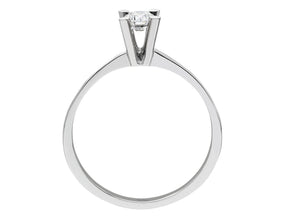 Bague solitaire diamant 0,27 carat