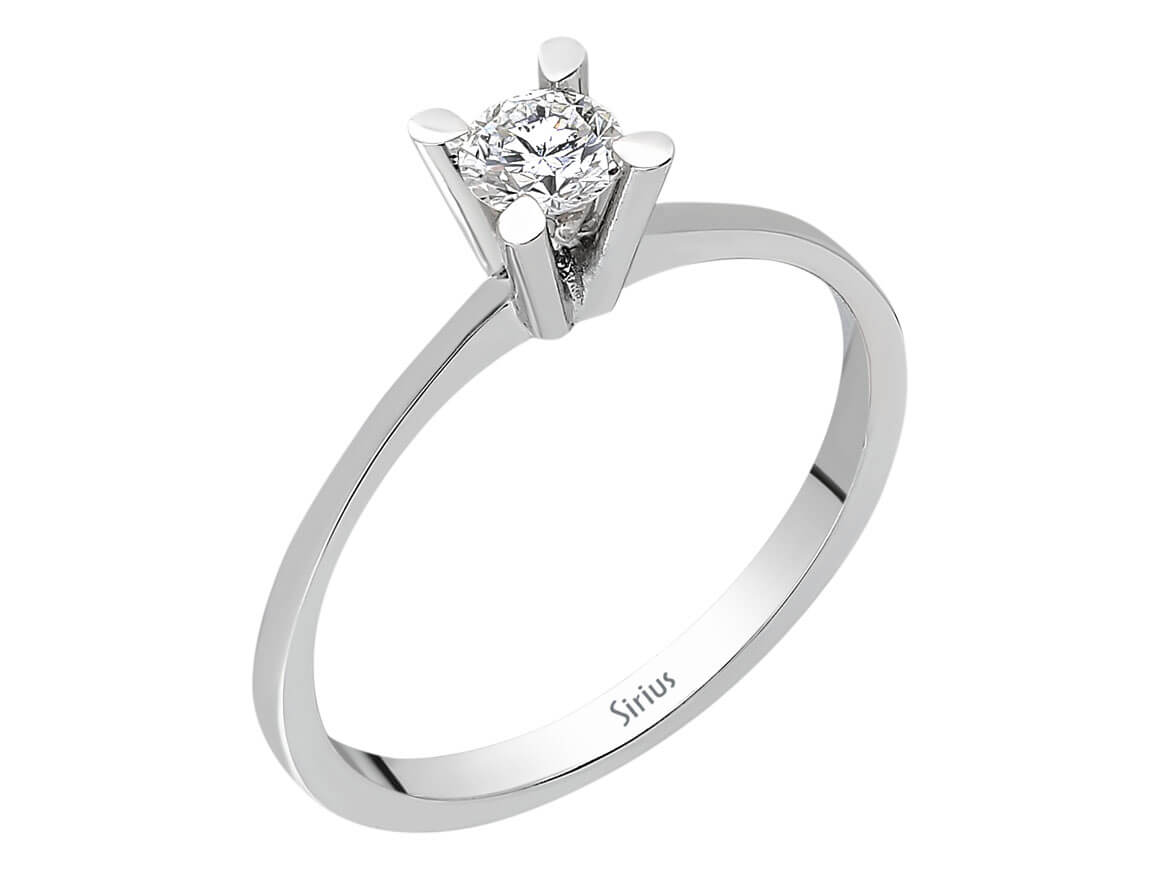 0.27 carat diamond solitaire ring