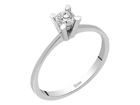 Bague solitaire diamant 0,27 carat
