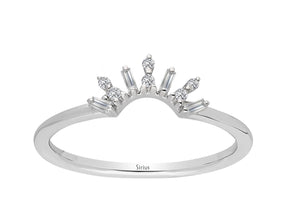 Bague Mezzaluna Diamant Baguette