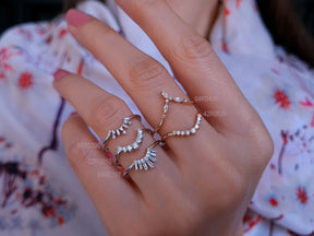 Bague Arwen en diamant marquise