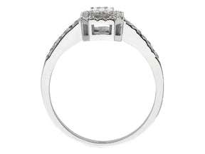 0.28 total carat diamond baguette ring