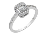 0.28 total carat diamond baguette ring