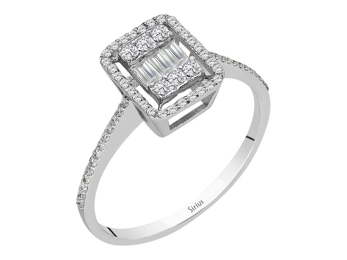 0.31 total carat diamond baguette ring