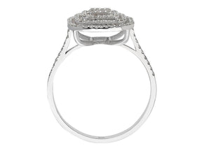0.39 total carat diamond baguette ring