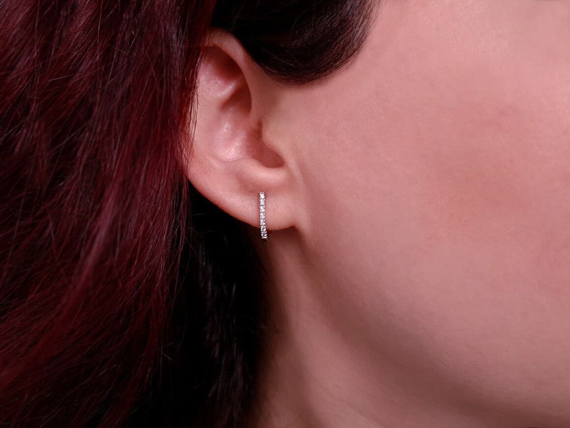Diamond Hoop Earrings