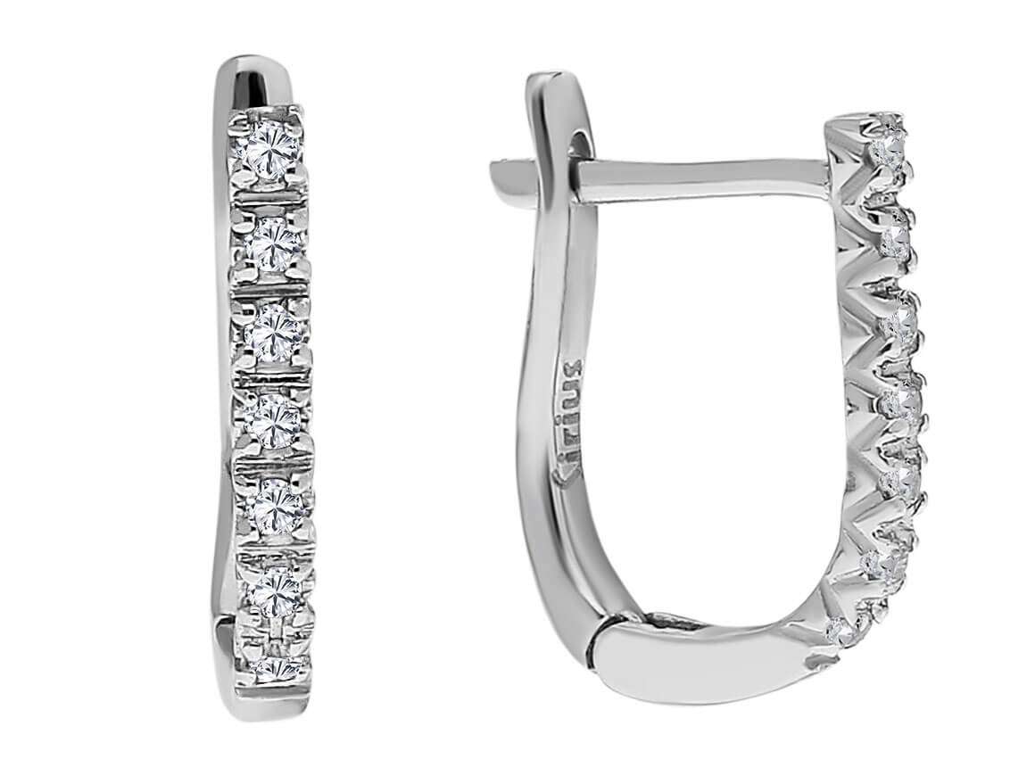 Diamond Hoop Earrings