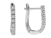 Boucles d'oreilles créoles diamant