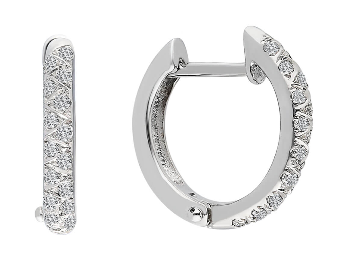 Diamond Hoop Earrings
