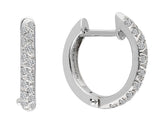 Boucles d'oreilles créoles diamant