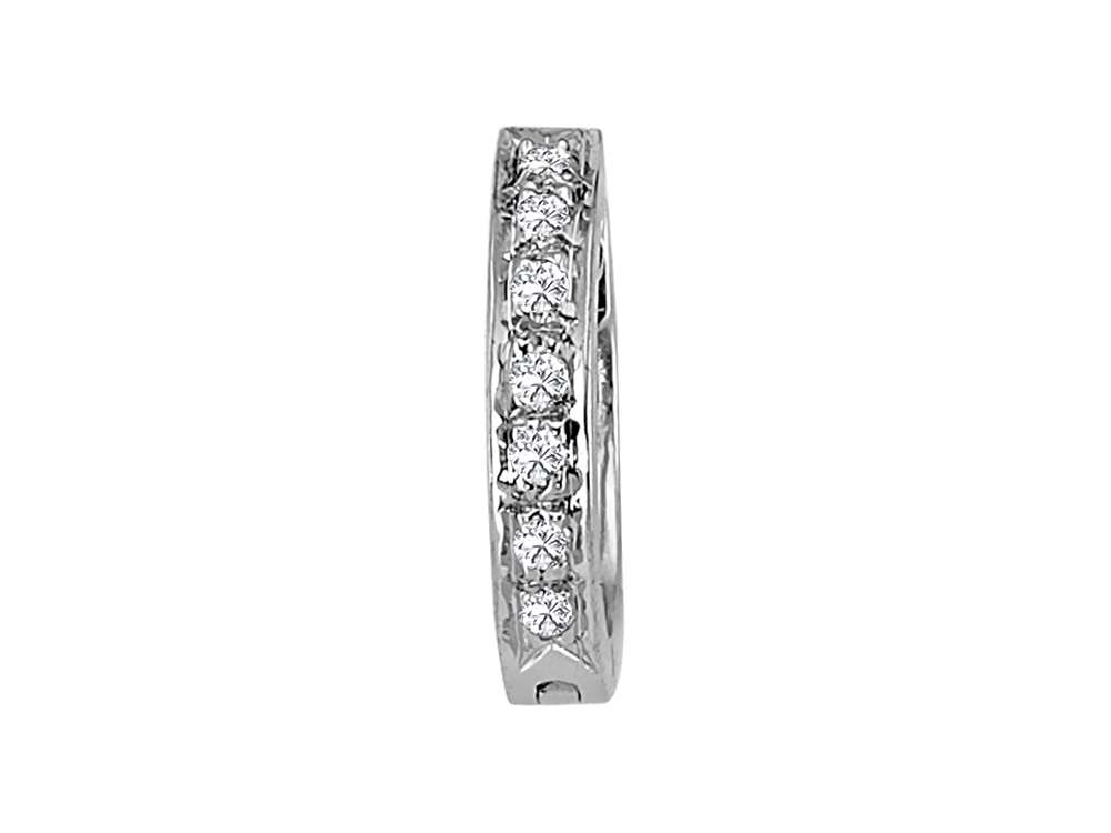 Diamond Men's Hoop Earrings