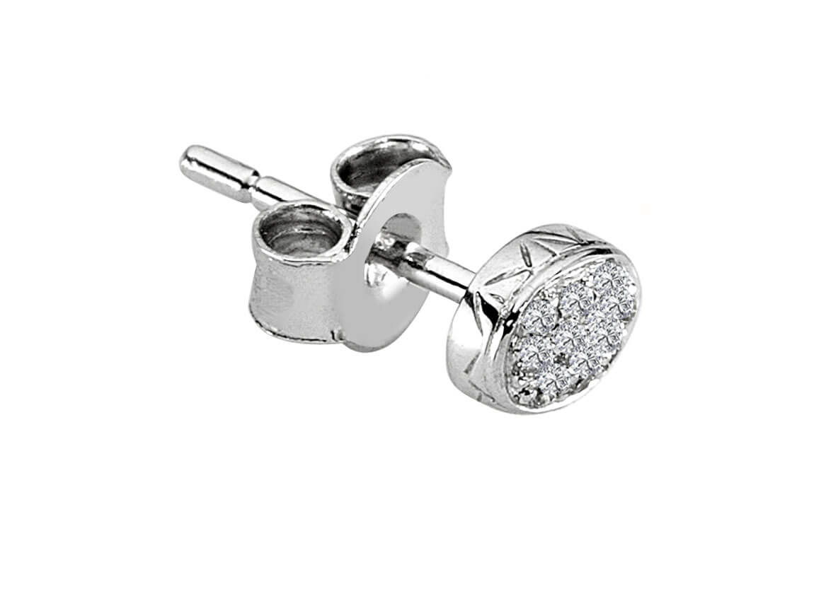 Diamond men's earrings
