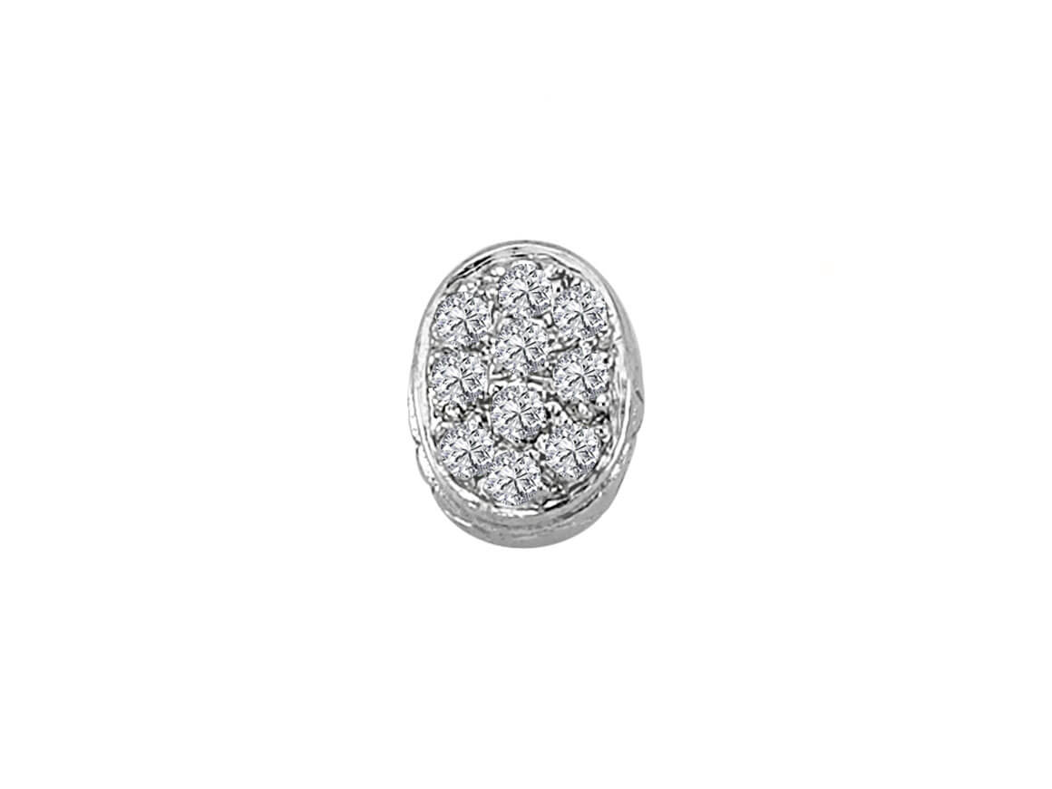 Diamond men's earrings
