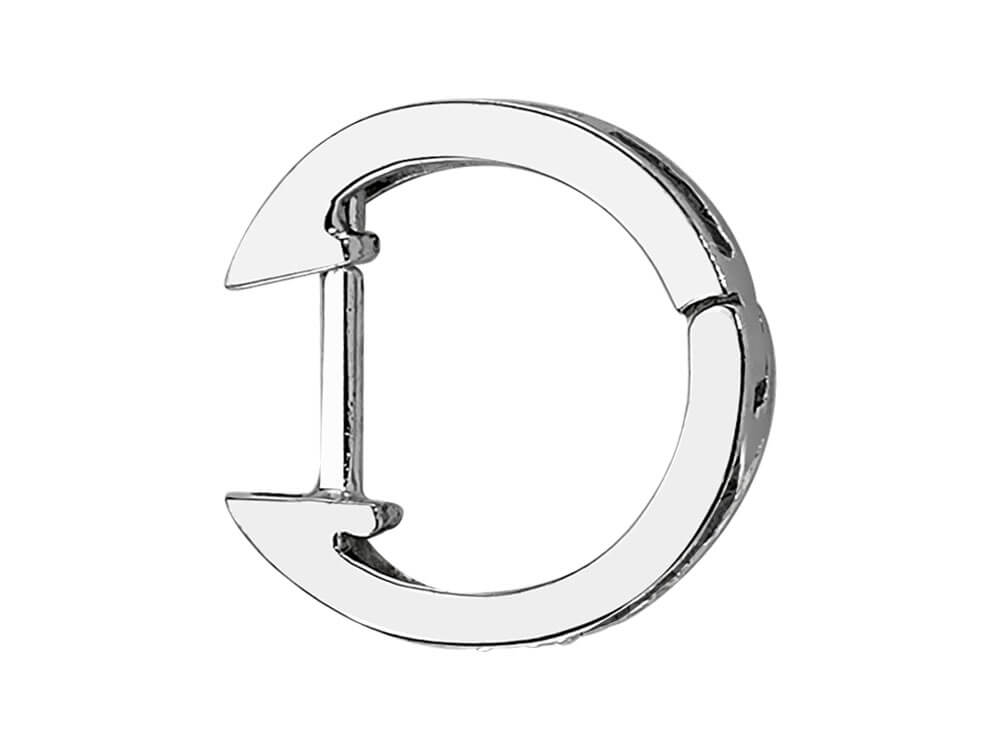 Black Diamond Men's Hoop Earrings