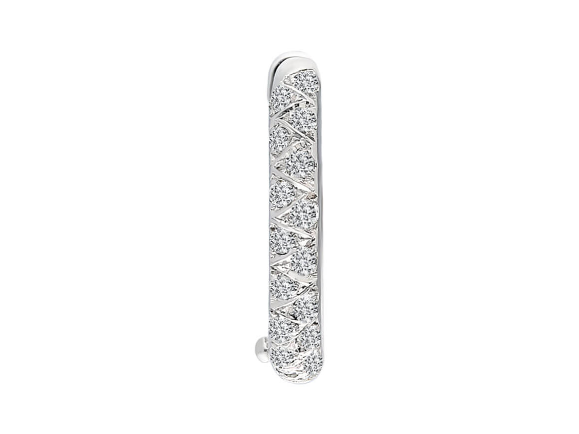 Diamond Men's Hoop Earrings