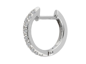 Diamond Men's Hoop Earrings