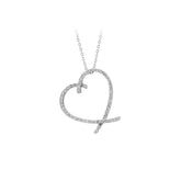 Collier coeur diamant