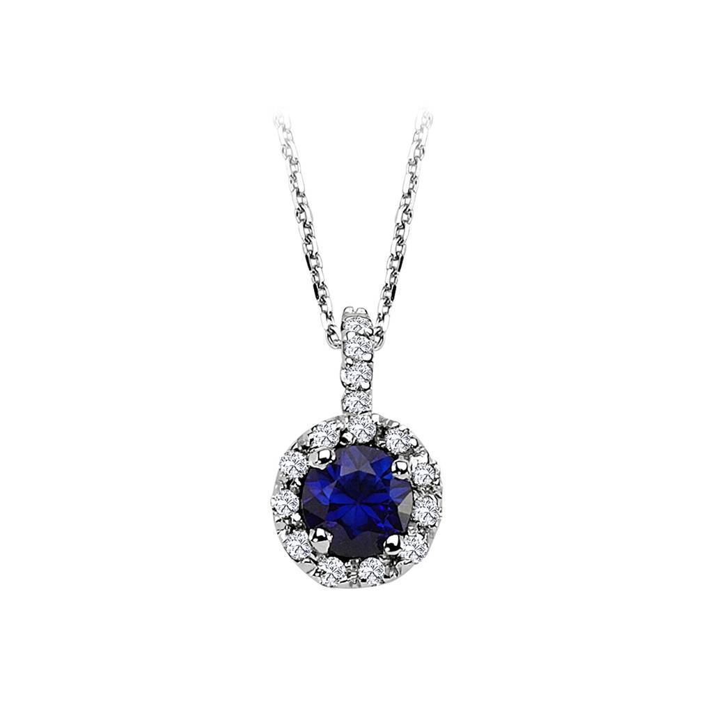 Diamond and Sapphire Necklace