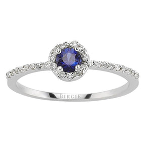Bague diamant et saphir