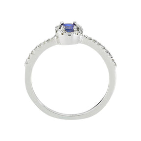 Bague diamant et saphir