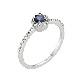 Bague diamant et saphir