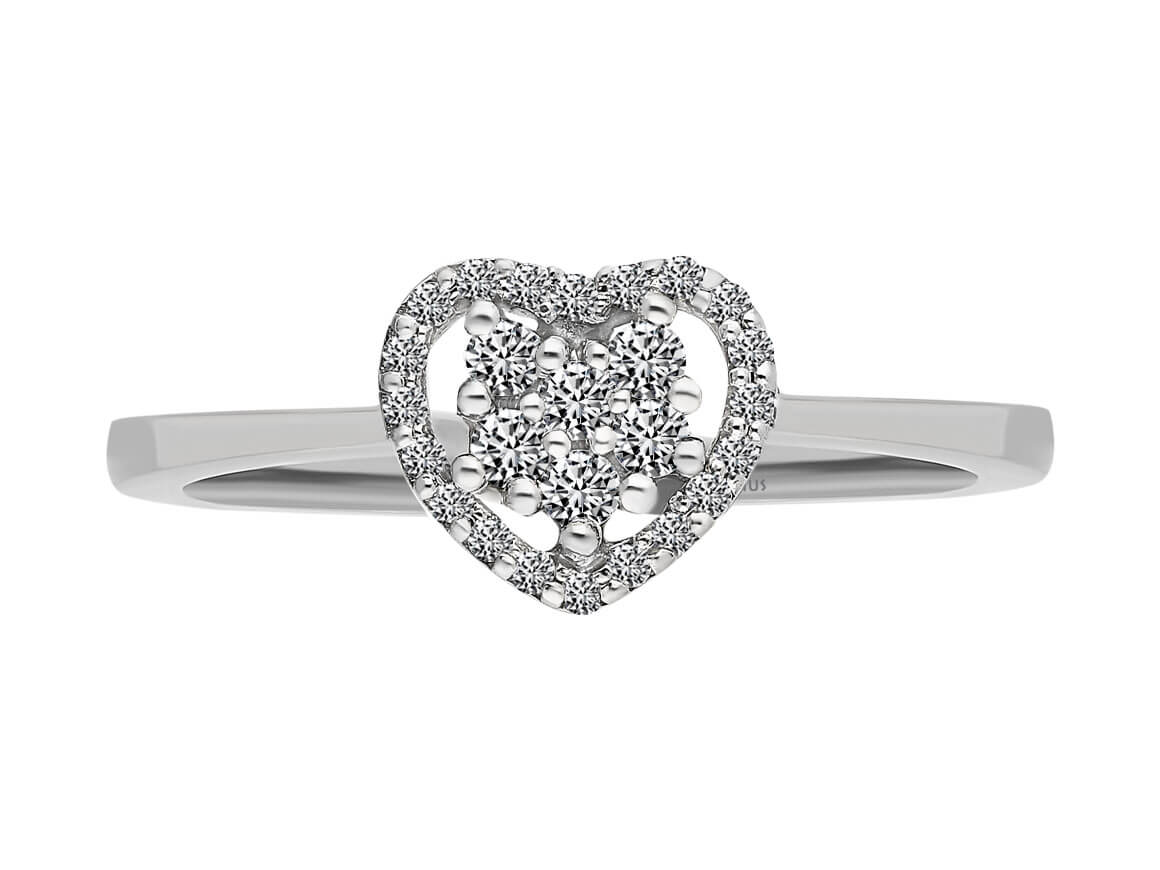 Bague coeur diamant