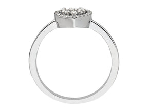 Bague coeur diamant