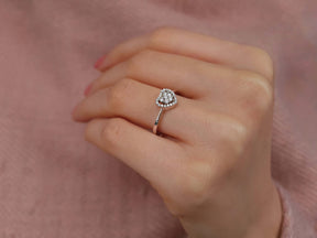 Bague coeur diamant