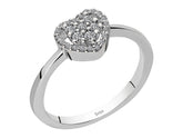 Bague coeur diamant