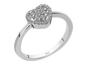 Bague coeur diamant