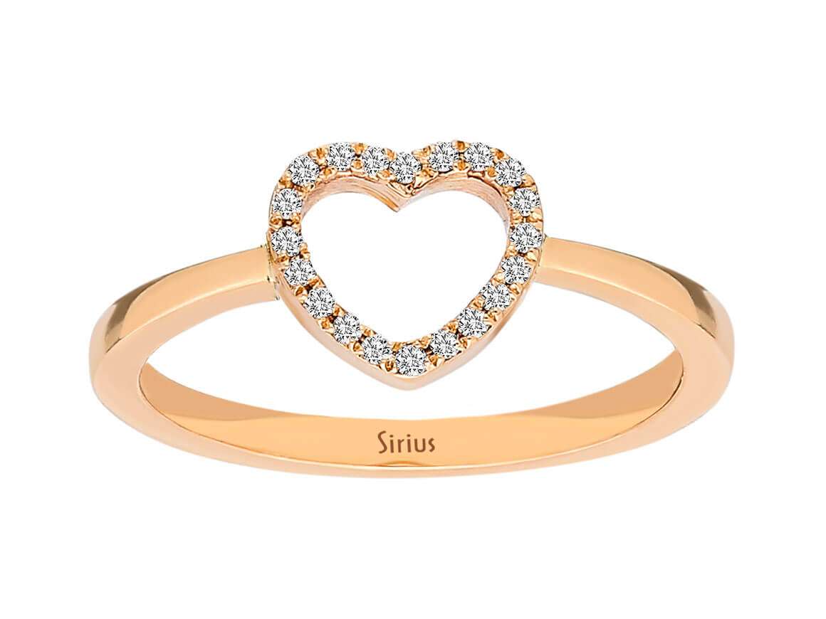 Bague coeur diamant