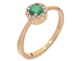Diamond and Emerald Vintage Ring