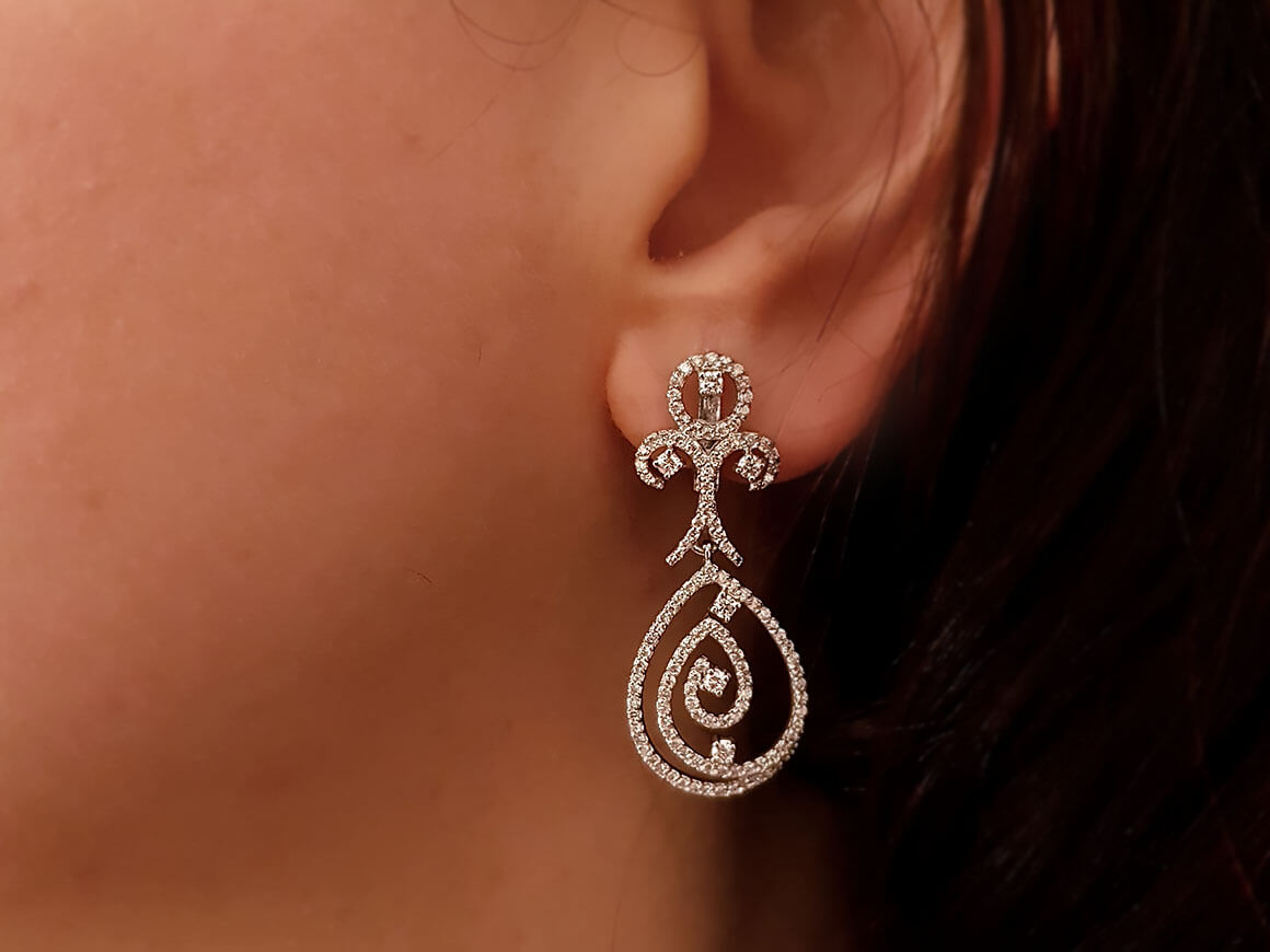 Diamond earrings