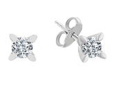 0.56 Carat Diamond Solitaire Stud Earrings