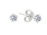 Boucles d'oreilles solitaires diamant 0,30 carat