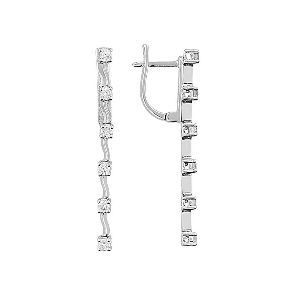 Diamond Tennis Earrings