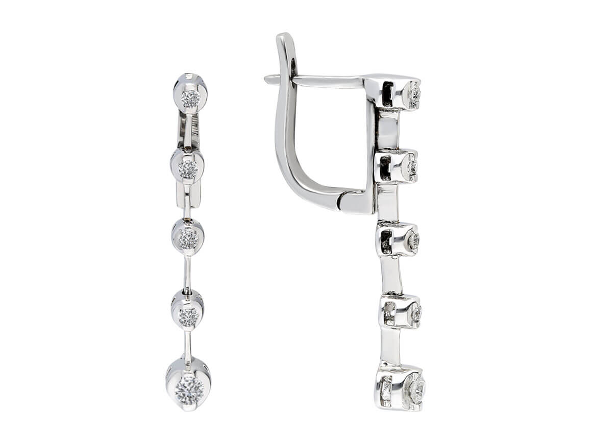 Diamond Tennis Earrings