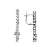 1.66 Carat Diamond Tennis Earrings