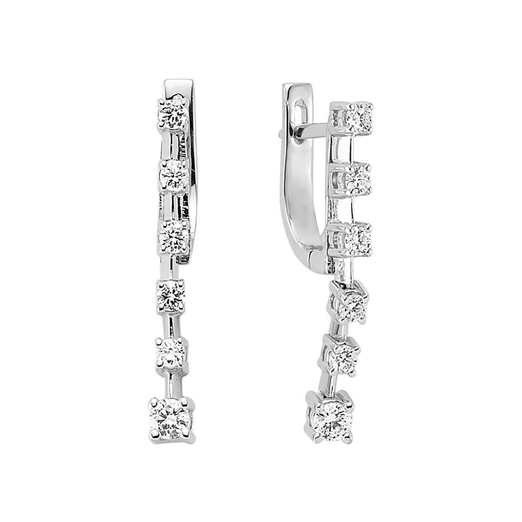 Diamond Tennis Earrings