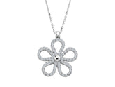 Collier fleur diamant