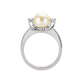 Diamond and Pearl Ring