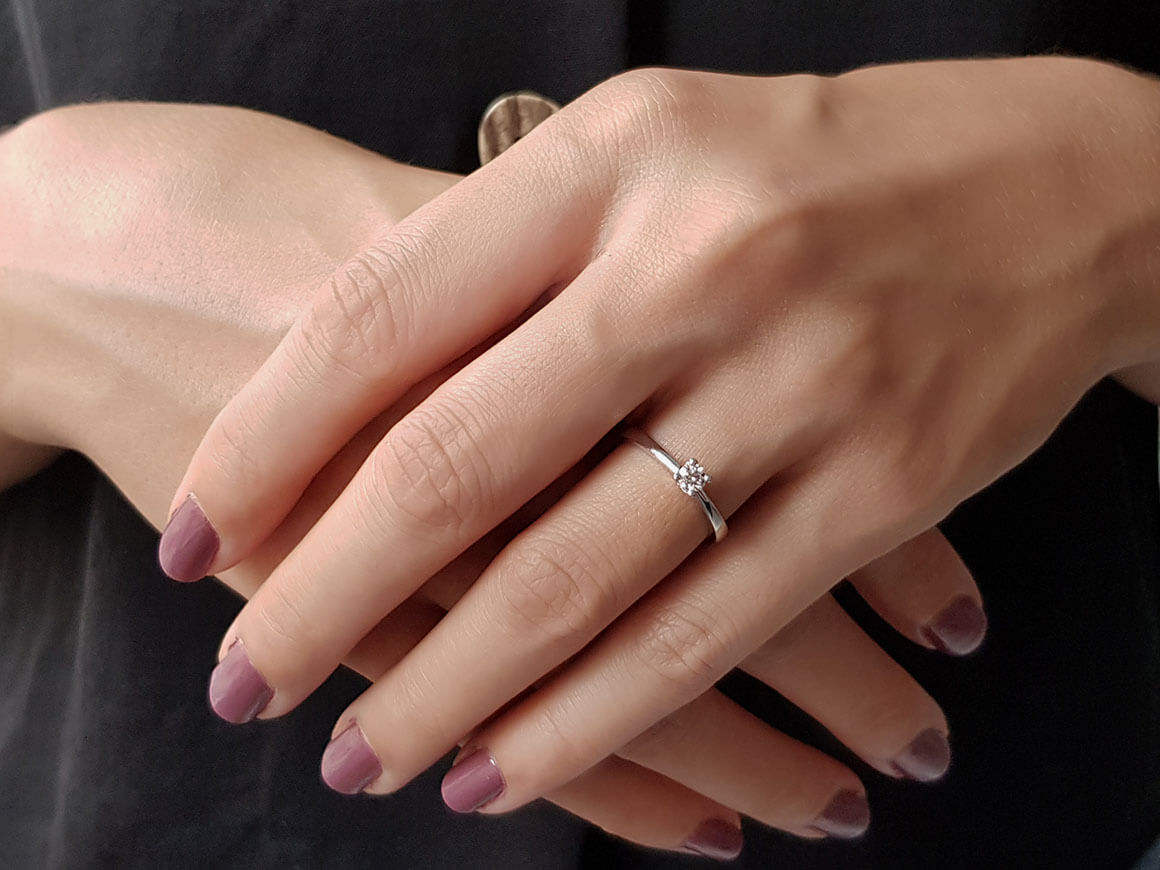 0.18 Carat Diamond Solitaire Ring