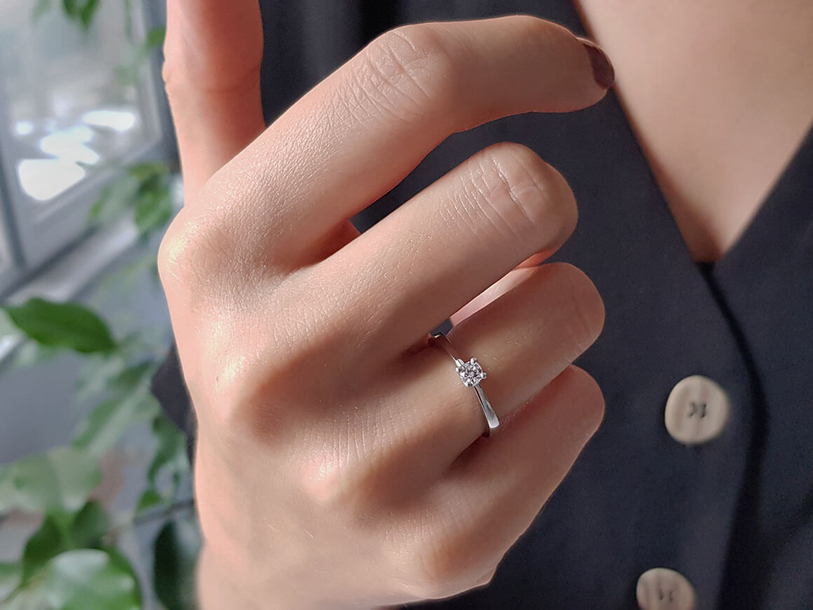 0.18 Carat Diamond Solitaire Ring