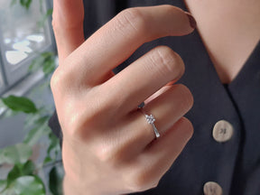 0.18 Carat Diamond Solitaire Ring