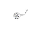 0.03 carat diamond nose piercing