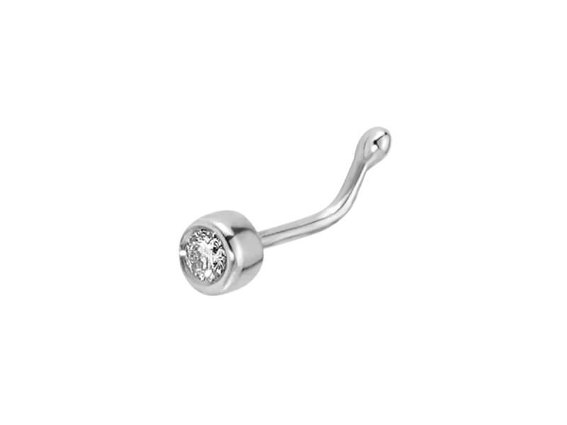 Piercing de nez en diamant de 0,02 carat