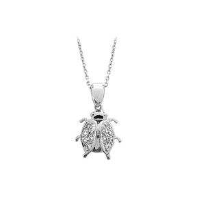 Collier coccinelle diamant
